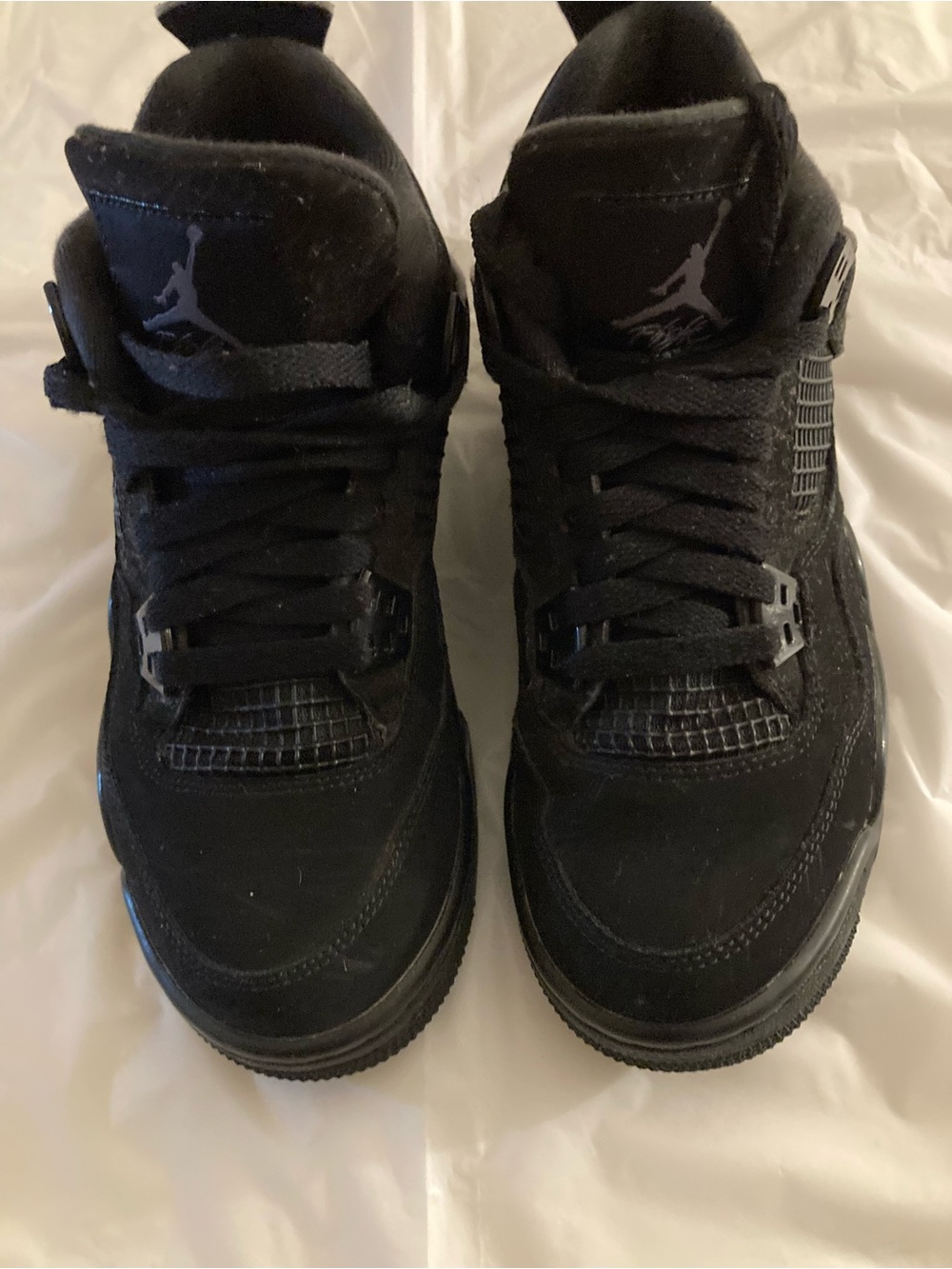 Boys Nike Air Jordan 4 Retro Low - Black